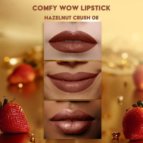 FACES CANADA Comfy Matte Wow Bullet Lipstick - Hazelnut Crush 4.2 gm