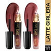 FACES CANADA Comfy Matte Wow Liquid Lipstick - The Latte Edit (3.8 ml x 2) | Choco Couture 01 + Cocoa Crush 07 | Long Lasting | Matte Finish | Lipstick Combo | Pack of 2