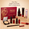 FACES CANADA Signature Collection - Strobe Cream (10 ml) + Setting Spray (30 ml) + Primer (12 ml)+ Mascara (6 ml)+ Compact (10 gm)+ Blush (2.6 ml) +Lipstick+ Kajal (0.30 gm) 8 pc