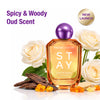 FACES CANADA STAY Oud Till Dawn Eau de Parfum for Women 50 ml | Long-Lasting Perfume with Oud Rose & Amber | Bold Woody Scent | Gifts for Women | Premium Fragrance