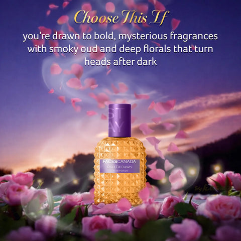 FACES CANADA STAY Oud Till Dawn Eau de Parfum Mini for Women 20 ml | Long-Lasting Perfume with Oud Rose & Amber | Bold Woody Scent| Gifts for Women | Premium Fragrance