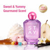 FACES CANADA STAY Vanilla Past Midnight Eau de Parfum for Women 50 ml | Long-Lasting Sweet Gourmand Perfume with Caramel Vanilla Tonka & Sandalwood | Gifts for Women | Premium Fragrance