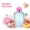 FACES CANADA STAY White Moon Light Eau de Parfum for Women 50 ml | Long-Lasting Fresh Floral Perfume with Litchi Peach & Jasmine | Elegant Daily Scent | Gifts for Women | Premium Fragrance