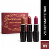 FACES CANADA Velvet Matte Trio | Velvetty Matte Finish | Long Lasting | Rich Pigment | Smudge - Proof | Smooth Finish | Nourishes & Keeps Lips Soft Pack of 3
