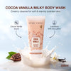 Good Vibes Cocoa Vanilla Brightening Body Wash | With Niacinamide & Glycerine | Luxurious Milk-Like Texture | Locks In Moisture | No Post-Wash Tightness | Leaves Skin Soft Smooth & Deeply Hydrated | 200 ml