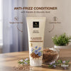 Good Vibes Flaxseed Keratin & Glycolic Acid Anti-Frizz Conditioner | Smoothens Hair & Controls Frizz | Adds Shine & Improves Manageability | For Soft Tangle-Free Hair | Suitable for All Hair Types | 100 ml