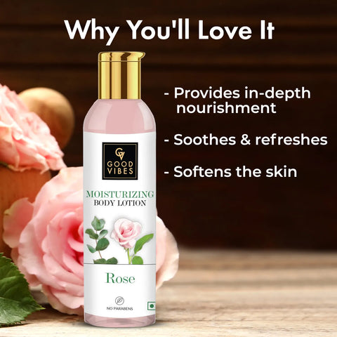 Good Vibes Rose Moisturizing Body Lotion (200 ml)