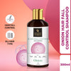 Good Vibes Onion Hairfall Control Shampoo with Keratin, Corn, Wheat Protein & Soy (300 ml)