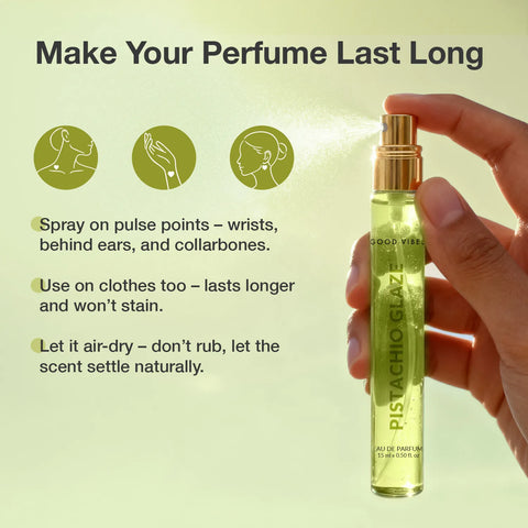 Good Vibes Pistachio Glaze Eau De Parfum for Women – 15 ml