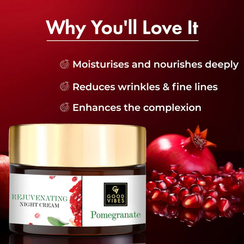Good Vibes Pomegranate Rejuvenating Night Cream (50 gm)