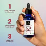 Good Vibes Rosehip Hydrating Glow Face Serum | Free 50% Product Extra | Light Non-Sticky Brightening | With Vitamin E | No Parabens No Sulphates No Animal Testing (15 ml)