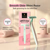 Good Vibes Smooth Glide Bikini Razor for Women | Japanese Nano Precision Blade | Safe & Gentle Bikini Line Trimmer | Smooth Shave | Irritation-Free Shave | Precise Touch-Ups | For Sensitive Skin 1 pc