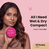 Nybae All I Need Wet & Dry Compact Powder- Dusky 03 |Lightweight & Blendable | Matte Finish | Wet & Dry Compact Use | Long-Lasting Oil Control & Coverage | Perfect for Daily Wear | 9 gm