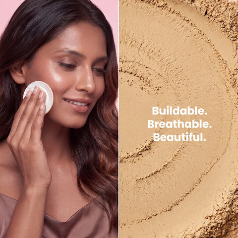 Nybae All I Need Wet & Dry Compact Powder- Dusky 03 |Lightweight & Blendable | Matte Finish | Wet & Dry Compact Use | Long-Lasting Oil Control & Coverage | Perfect for Daily Wear | 9 gm