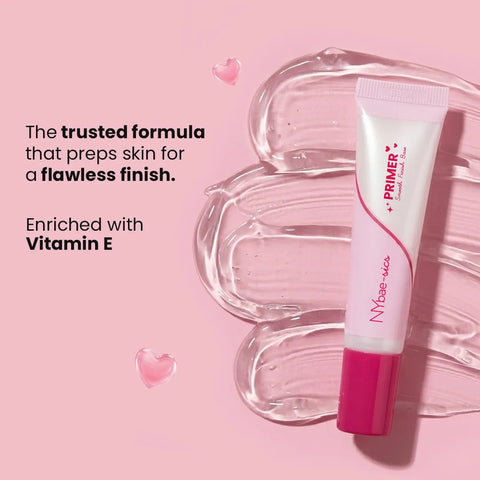 NY Bae-sics Primer primer | Pore Minimizing Makeup Primer | Smooth Finish & Blur Effect | Long-Lasting Makeup Base | With Vitamin E | Lightweight Non-Greasy Formula | Flawless Makeup Finish | 12 ml