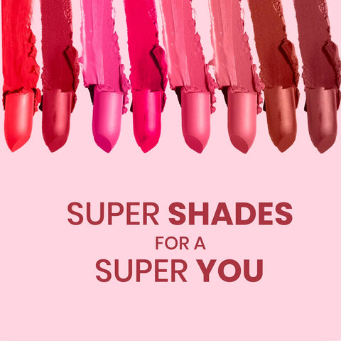 NY Bae Super Matte Lipstick - Passionate Pamela 12 (4.2 gm) | Nude Pink | Loaded With Vitamin E | Rich Colour | Long lasting | Smudgeproof | Vegan