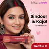NY Bae Sindoor & Kajal Signature Combo | Intense Black Waterproof Kajal+ Bold Red Liquid Sindoor | Smudge-Proof & Waterproof | Long-Lasting | Daily Signature Essentials for Women