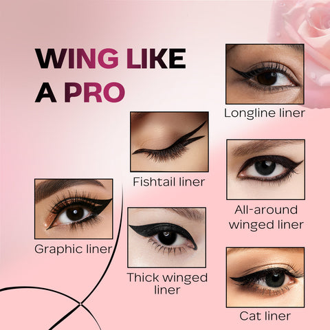 FACES CANADA Magneteyes Fresh Eyeliner Pen - Black, 1 ml | All - Day Waterproof & Smudgeproof | Long-Lasting | Intense Color Payoff | Quick Drying & One Stroke Application | Rose Extract