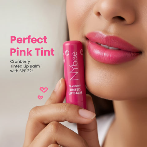 NY Bae Cranberry Tinted Lip Balm with SPF 22 – Rich Berry Pink Tint | Deeply Moisturizing Lip Color with Shea Butter Almond Oil & Vitamin E | Soft Plump & Naturally Rosy Lips