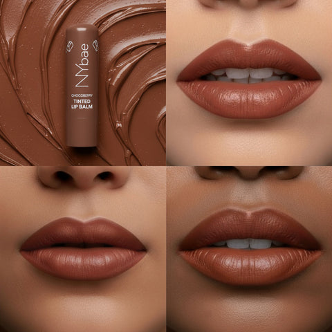 NY Bae Choco Berry Tinted Lip Balm with SPF 22 Choco Brown Tint  4.5 gm