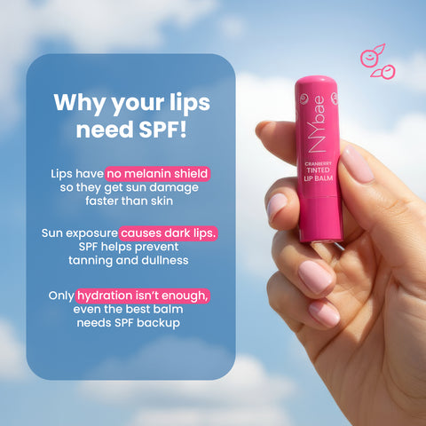 NY Bae Cranberry Tinted Lip Balm with SPF 22 – Rich Berry Pink Tint | Deeply Moisturizing Lip Color with Shea Butter Almond Oil & Vitamin E | Soft Plump & Naturally Rosy Lips