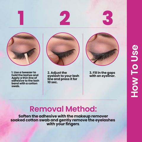 NY Bae Eye Love Ultimate Lashes | Set of 10 | Eye Lashes| False Eyelashes| Eye Makeup Kit Combo| Value Pack | Mascara | Fake Eyelashes for women | Eye kit