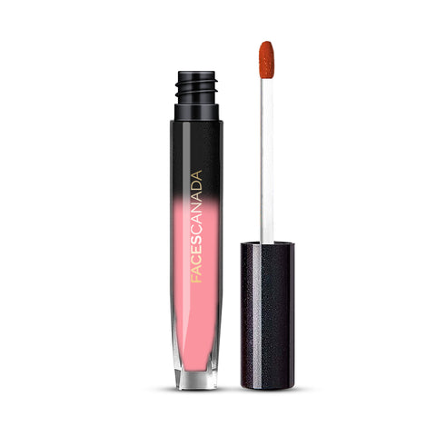 FACES CANADA Comfy Silk Liquid Lipstick - Jovial Pink 05, 3 ml | Satin Matte HD Finish | Luxe Comfort | Longlasting | No Dryness | Smooth Texture | Mulberry Oil & Shea Butter For Plump Hydrated Lips