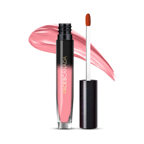 FACES CANADA Comfy Silk Liquid Lipstick - Jovial Pink 05, 3 ml | Satin Matte HD Finish | Luxe Comfort | Longlasting | No Dryness | Smooth Texture | Mulberry Oil & Shea Butter For Plump Hydrated Lips