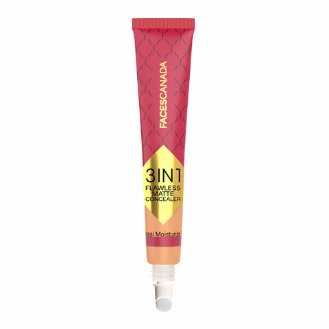 FACES CANADA 3 in 1 Flawless Matte Concealer - Ivory 8 gm