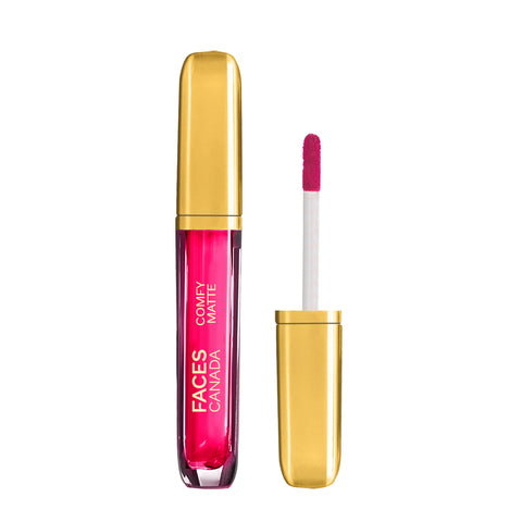 FACES CANADA Comfy Matte Liquid Lipstick - Hope This Helps 06, 3.8 ml | Comfortable 10HR Longstay | Intense Matte Color | Almond Oil & Vitamin E Infused | Super Smooth | No Dryness | No Alcohol