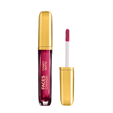FACES CANADA Comfy Matte Liquid Lipstick - Any Day Now 04, 3.8 ml | Comfortable 10HR Longstay | Intense Matte Color | Almond Oil & Vitamin E Infused | Super Smooth | No Dryness | No Alcohol