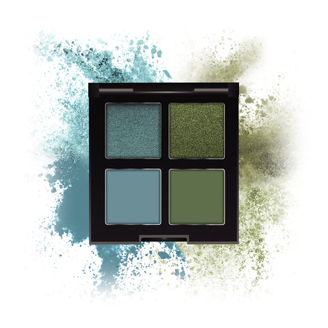 FACES CANADA 4 IN 1 Quad Eyeshadow Palette - Make'em Envy 05, 4.8 gm | Shimmer & Matte Shades | Satin Matte Finish Eye Shadow Quartet | Intense Pigment | Long Lasting | Vitamin E Enriched | Vegan