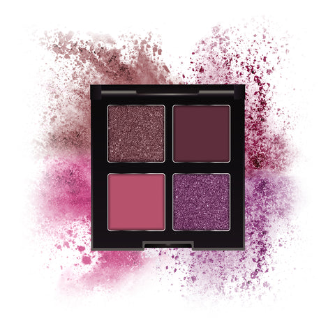 FACES CANADA 4 IN 1 Quad Eyeshadow Palette - Wicked Fantasy 03, 4.8 gm | Shimmer & Matte Shades | Satin Matte Finish Eye Shadow Quartet | Intense Pigment | Long Lasting | Vitamin E Enriched | Vegan