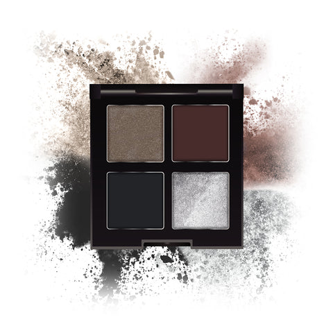 FACES CANADA 4 IN 1 Quad Eyeshadow Palette - Smokey Game 07, 4.8 gm | Shimmer & Matte Shades | Satin Matte Finish Eye Shadow Quartet | Intense Pigment | Long Lasting | Vitamin E Enriched | Vegan
