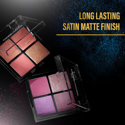 FACES CANADA 4 IN 1 Quad Eyeshadow Palette - Make'em Envy 05, 4.8 gm | Shimmer & Matte Shades | Satin Matte Finish Eye Shadow Quartet | Intense Pigment | Long Lasting | Vitamin E Enriched | Vegan