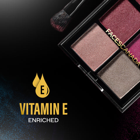 FACES CANADA 4 IN 1 Quad Eyeshadow Palette - Wicked Fantasy 03, 4.8 gm | Shimmer & Matte Shades | Satin Matte Finish Eye Shadow Quartet | Intense Pigment | Long Lasting | Vitamin E Enriched | Vegan