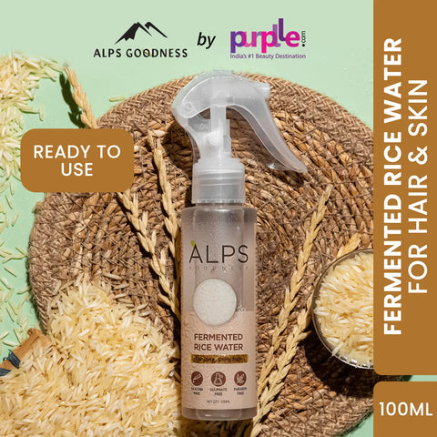 Alps Goodness Fermented Rice Water (100 ml) | Rice Water For Hair & Face | Korean Glass Skin | For Brighter Skin | Shiny Silky Hair | Elastic & Glowy Skin