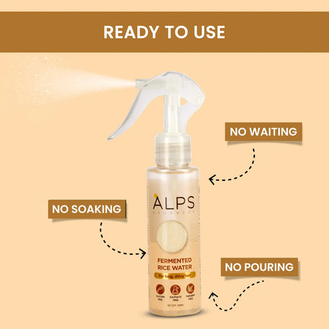 Alps Goodness Fermented Rice Water (100 ml) | Rice Water For Hair & Face | Korean Glass Skin | For Brighter Skin | Shiny Silky Hair | Elastic & Glowy Skin