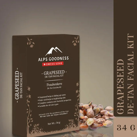 Alps Goodness Grapeseed De-Tan Facial Kit (34 gm)