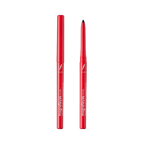 FACES CANADA Magneteyes Kajal - Black, 0.35g | 24HR Long Stay | One Stroke Smooth Glide | Waterproof, 0.35 gm