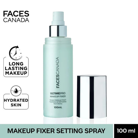 FACES CANADA Ultime Pro Makeup Fixer, 100 ml | Long Lasting Makeup Setting Spray | Keeps Makeup Intact | Hydrates, Soothes & Refreshes Skin