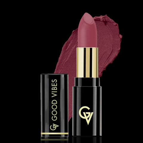 Good Vibes HydraGlow Creme Lipstick | Avocado Oil & Vitamin E | Mulberry Mauve (M1) - (4.2 gm)