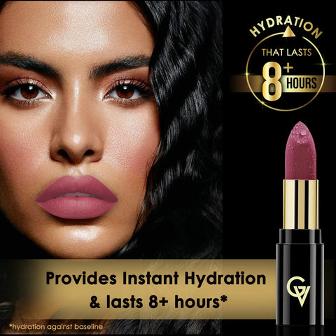 Good Vibes HydraGlow Creme Lipstick | Avocado Oil & Vitamin E | Mulberry Mauve (M1) - (4.2 gm)