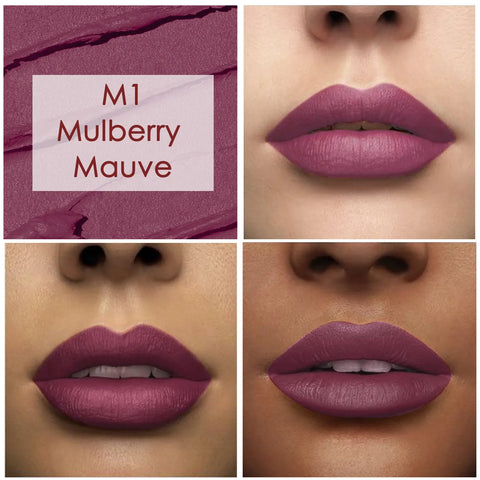 Good Vibes HydraGlow Creme Lipstick | Avocado Oil & Vitamin E | Mulberry Mauve (M1) - (4.2 gm)