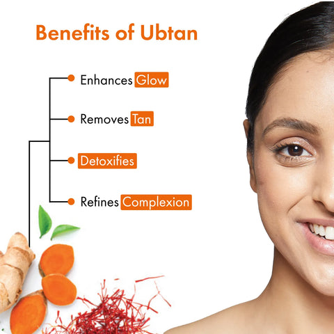 Good Vibes De-Tan Glow Face Mask Ubtan with Power of Serum | Tan Removal & Gentle Exfoliation (50 gm)