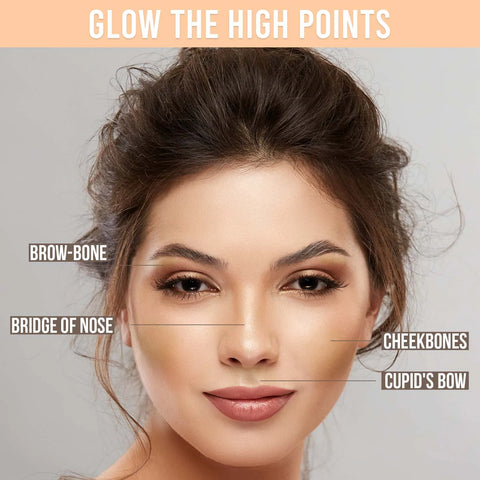 NY Bae Shine & Shimmer Highlighter - Glow Gold 2 (5 gm) | Gold | Rich Colour | Super Blendable | Multipurpose | Travel Friendly